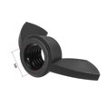 thumbnail image 3 of Écrou d'Aile M8 Écrous d'Aile Nylon Torsadé à la Main Attaches de Serrage Noir 12 Pcs, 3 of 5