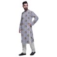 thumbnail image 2 of Atasi Kurta Pyjama de Fête pour Hommes Col Mandarin Manches Longues Kurta Pyjama Ethnique, 2 of 5