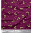 thumbnail image 1 of Soimoi Polyester Crepe Fabric Circle,Dot & Prawns Ocean Print Fabric by The Yard 42 Inch Wide, 1 of 3