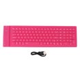 thumbnail image 2 of Clavier Pliable, 108 Touches BT 3.0 Clavier en Silicone de Frappe Muette Conception d'Étanchéité Complète Excellente Résilience Clavier Imperméable à l'Eau, 2 of 8