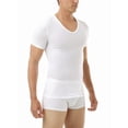 thumbnail image 2 of Underworks Mens Microfiber V-Neck Light Compression T-Shirt, 2 of 5