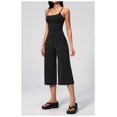 thumbnail image 4 of PISONIC Womens Workout Sets Two Piece Spaghetti Straps Tank Top Matching Wide Leg Capri Pants Gym Work Pilates Outfits, 4 of 7