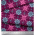 thumbnail image 1 of Soimoi Silk Fabric Artistic Floral Printed Craft Fabric by the Yard 42 Inch Wide, 1 of 3