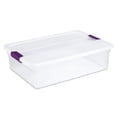 thumbnail image 1 of Sterilite 32 Quart Clear View Storage Container Tote with Lid, 24 Pack, 1 of 9