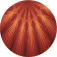 thumbnail image 1 of Ahgly Company Tapis d'Intérieur Ronds Transitionnels Lavables à la Machine Orange Rouge Orange, 6 Pieds Rond, 1 of 7