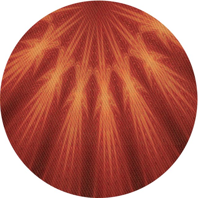Ahgly Company Tapis d'Intérieur Ronds Transitionnels Lavables à la Machine Orange Rouge Orange, 6 Pieds Rond