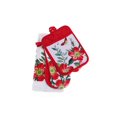 thumbnail image 1 of IH Casa Decor Ensemble de cuisine 5 pièces Fiery Red Floral, 1 of 2