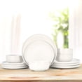 thumbnail image 4 of Sabatier Luna 12pc Dinnerware set, white, 4 of 10