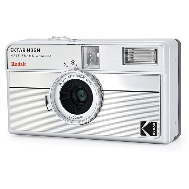 KODAK EKTAR H35N Half Frame Retro Film Camera (Striped Silver