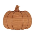 thumbnail image 1 of Thanksgiving Table Decor Wooden Pumpkin-Style Dinner Plate Autumn Cheese Board Thanksgiving Halloween Party Decoration Autumn Cold Cut Platter Kitchen Dining Table Display Fall Table Decor, 1 of 6