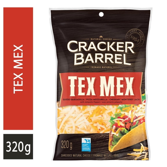 Cracker Barrel Fromage râpé Tex Mex, 320g