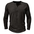 thumbnail image 2 of Birdeem Chemise Décontractée pour Hommes, Col en V, Manches Longues, Respirante, 2 of 7