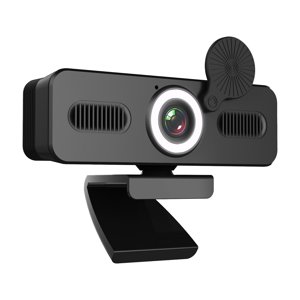 TFixol1080P HD Webcam Computer Webcam with Microphone USB PC Web Camera 120-degree Wide Angle with Fill-in Light Free Drive for Recording Calling Conferencing Gaming Compatible with Windows Vista iOS