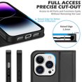 thumbnail image 5 of Étui Compatible avec iPhone 14 Pro Max, Étui Portefeuille Souple à Rabat avec Fermeture Magnétique, 5 of 5