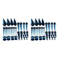 thumbnail image 2 of Transemion 36 Pieces Ear Gauges Stretching Kit Expanders 14G-00G Plugs Dark Blue 36 Pcs 2Set, 2 of 6