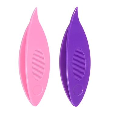 Unique Bargains Tatting Shuttles 63x17x10mm Colorful Plastic Shuttles Supplies 2 Pack, Pink Purple