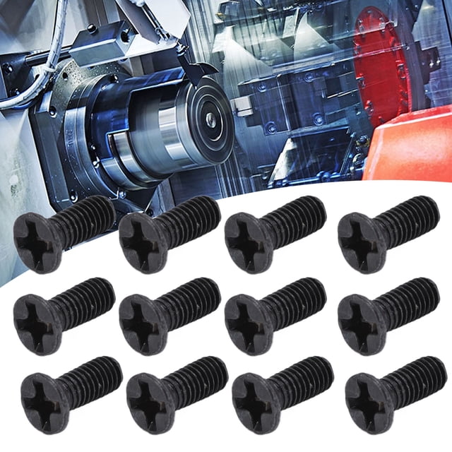 Countersunk 50Pcs Countersunk Screws DIN 965 Black Galvanized Machine Screw Assortment Kit