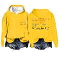 thumbnail image 1 of Chandail à Capuche Oversize pour Femmes avec Slogan Graphique, Manches Longues, Esthétique avec Poches, 1 of 2