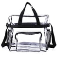 thumbnail image 1 of Strap Front Storage Compartment Transparent Lunch Bags for Men Women Work Stadium Approved Adjustable Shoulder, 1 of 6