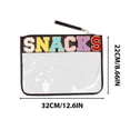 thumbnail image 3 of Snack Storage Bag | Transparent Zipper Pouch Waterproof Handheld Makeup Bag Portable Toiletry Organizer for Travel Cosmetics Snacks Toiletries Storage, 3 of 7
