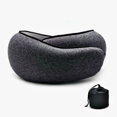 thumbnail image 2 of "Portable Memory Foam Travel Neck Pillow - Removable Washable Cover, Ultra-Soft Support for Airplane & Office Naps", 2 of 6