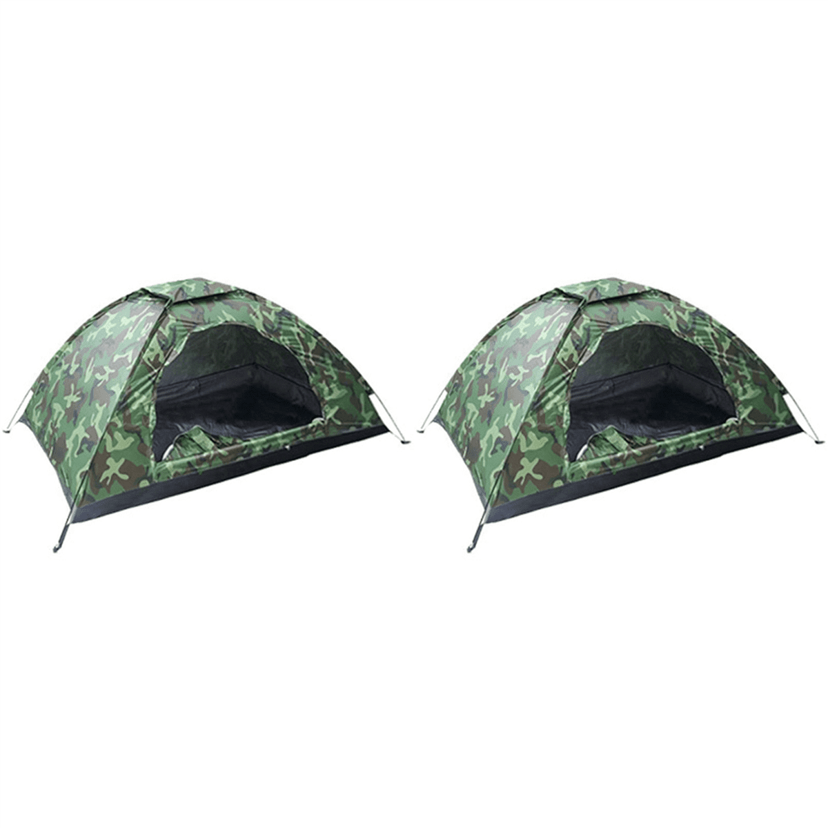 2X 1 Person Portable Outdoor Camping Tent Outdoor Hiking Travel Camouflage Camping Napping Tent
