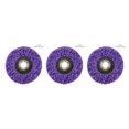 thumbnail image 3 of QualitChoice Sanding Wheel Polishing Paint Rust Grinding Inner Hole Tools for Angle Grinder Wood Metal Buffing Car Accessories #115 purple 3Set, 3 of 6