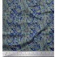 thumbnail image 1 of Soimoi Rayon Fabric Artistic Paisley Print Fabric by Yard 42 Inch Wide, 1 of 3
