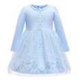 thumbnail image 1 of Robe de Princesse à Manches Longues pour Bébé Fille, Robe de Fête 12 m-5 T, 1 of 7