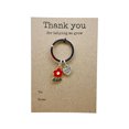 thumbnail image 2 of Thank You for Helping Me Keychain | Appreciation Flower Keyring Gift | Teacher Thank You Key Holder | Cute Decorative Key Ring for Home, Office, or Classroom, 2 of 2