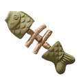 thumbnail image 1 of Cat Fish Bone Toy - Wood, Scented, Teeth Cleaning, Durable, 3 Types (Mixed/Fruit), Reduces Stress, For Cats, 1 of 4