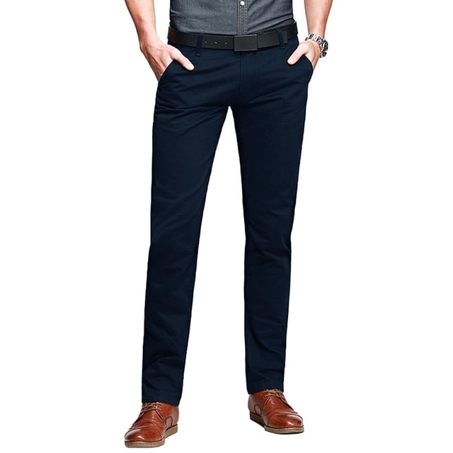 Matchstick Pantalon Décontracté Confortable à Taille Élastique pour Homme