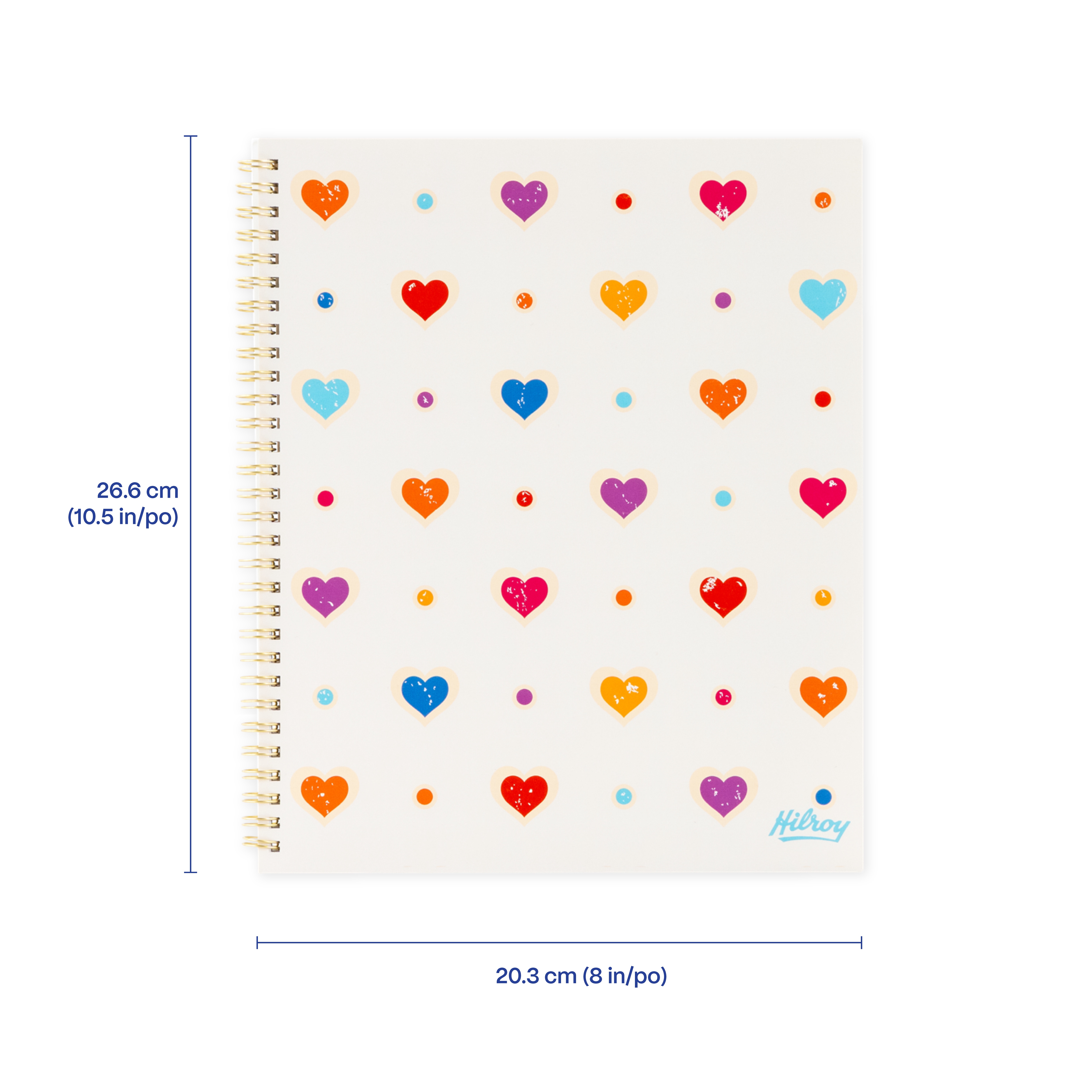 Hilroy Coloured Hearts Cahier