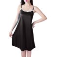thumbnail image 1 of Dealovy Nuisettes pour Femmes à Bretelles Spaghetti Sans Manches Robe de Nuit Douce et Confortable Tenue de Nuit Courte Robe de Nuit Débardeur, 1 of 5