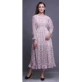 thumbnail image 2 of Bimba Floral Women Cotton Smocked Boho Renaissance Long Ruffle MaxiDress-Large, 2 of 5