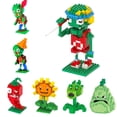 thumbnail image 3 of Bingirl Plants VS Zombies Building Blocks Cartoon Small Particles Assemble Building Bricks Decompression Toys For Kids Z71016, 3 of 9