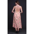 thumbnail image 3 of Bimba Feuilles Femmes Dos Nu à Col Licou Tenue de Plage Été Soirée Fête Robe-Grand, 3 of 6