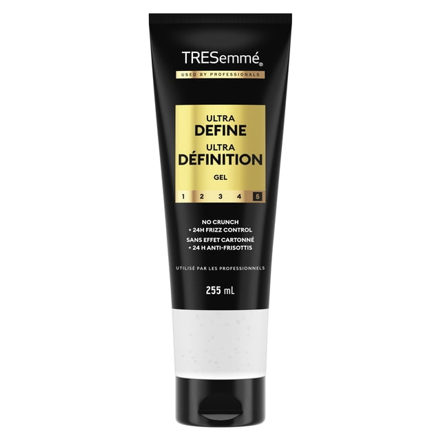 TRESemmé Gel Ultra Définition Sans Effet Cartonné + 24 H Anti-Frisottis, 255 ml