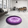 thumbnail image 4 of Ahgly Tapis Rectangulaire Lavable en Machine Intérieur Transitionnel Violet, 7 Pieds x 10 Pieds, 4 of 7