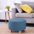 thumbnail image 4 of Small Ottoman With Sliding Cover, Footrest, Seat Cover, Removable Storage Ottoman , Blue 13Blue, 4 of 8