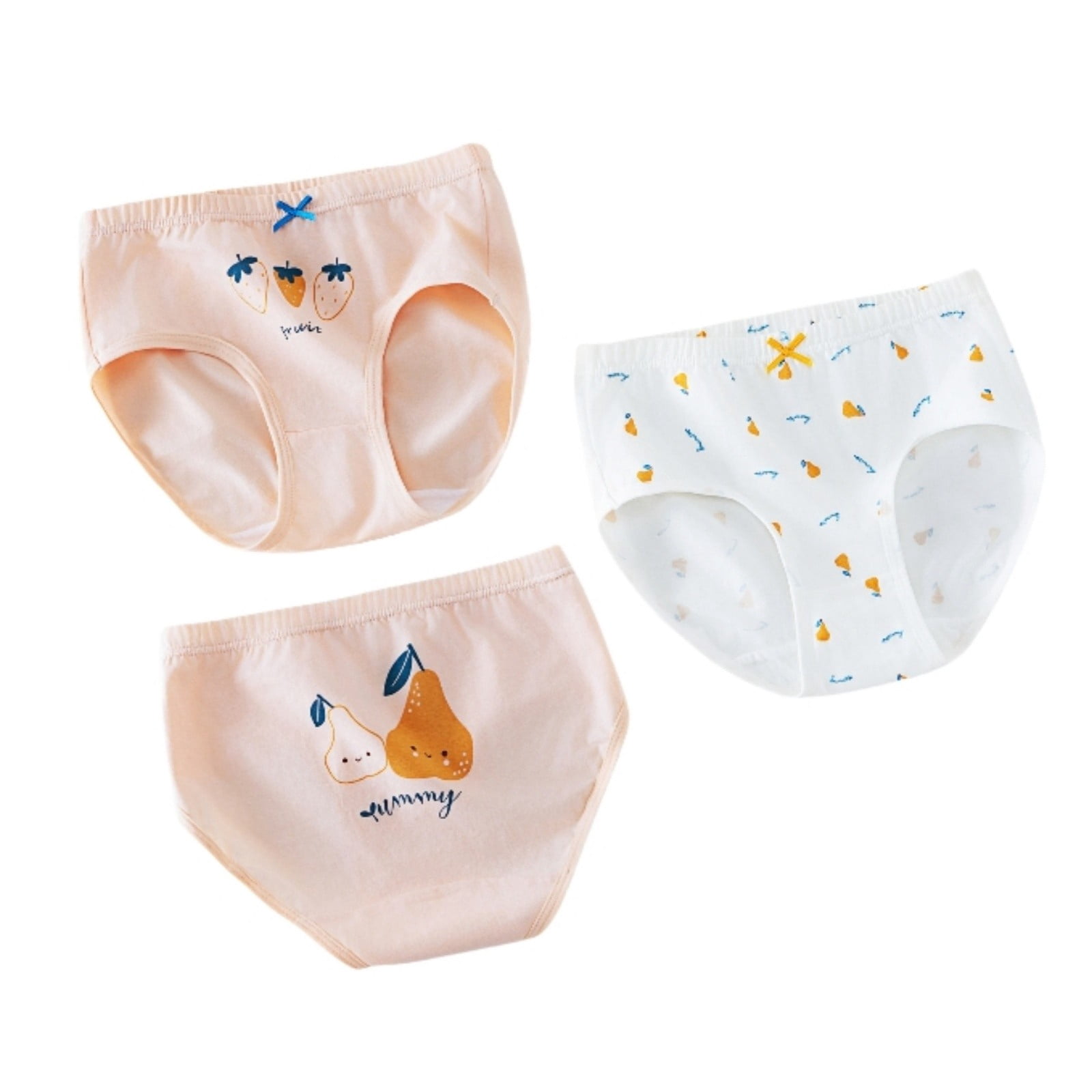 Girls 3Pc Toddler Kids Cartoon Rainbow Shorts Underwear Clothes