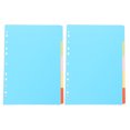 thumbnail image 1 of Miangastore 2 Ensembles Diviseurs de Sujets Inserts de Classeur Marqueurs de Pages à Feuilles Mobiles Diviseurs de Papier de Classification Remplacement Séparateur de Bloc-Notes Diviseurs de Pages de Bloc-Notes Onglets de Classeur, 1 of 8