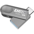 thumbnail image 1 of Remis à Neuf Emtec D280 USB 3.2 USB-A Type-C Double 128 Go Clé USB, 1 of 3