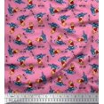 thumbnail image 1 of Soimoi Cotton Voile Fabric Text,Rugby Ball & Bird Cartoon Fabric Prints by Yard 42 Inch Wide, 1 of 3