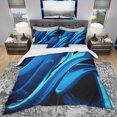 thumbnail image 2 of Designart Ensemble de Literie Moderne et Contemporain 'Liquid Blue Abstract' - Housse de Couette et Shams, 2 of 4