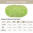 thumbnail image 4 of Unique Bargains 2 Pelotes Fil Velours Fil Chenille 87,49 Verges Polyester Fil Doux pour Couverture 2 Pcs Vert, 4 of 7