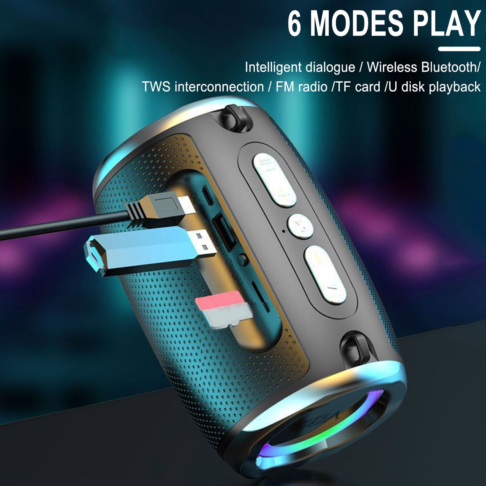 Portable Bluetooth Speakers with 30W 360° Surround Sound, Bluetooth 5.3, Enhanced Bass, Wireless Stereo Pairing, Custom EQ via APP, IPX7 Waterproof Speaker for Party, Home, Outdoor Make Mom's Day