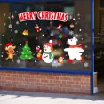 thumbnail image 3 of pitrice Christmas Wall Sticker Santa Claus Snowmen Wall Decal Waterproofing Window Shop Glass PVC Wall Tattoo, 3 of 7