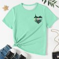 thumbnail image 4 of WEIYLL T-Shirts Filles Manches Courtes Été Col Rond Ville Hauts Imprimés Doux Quotidien Enfant pour 10-11 Ans, 4 of 6
