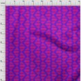 thumbnail image 4 of oneOone Silk Tabby Purple Fabric Geometric Craft Projects Decor Fabric Printed By The Yard 42 Inch Wide, 4 of 4